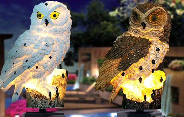 Solar Powered Garden Decoration - Owl Lamp - GPeak
Solar Powered Garden Decoration - Owl Lamp - GPeak
Solar-powered owl lamp lighting up a garden
LED garden owl light for outdoor decoration
Decorative solar owl lamp for yard and patio