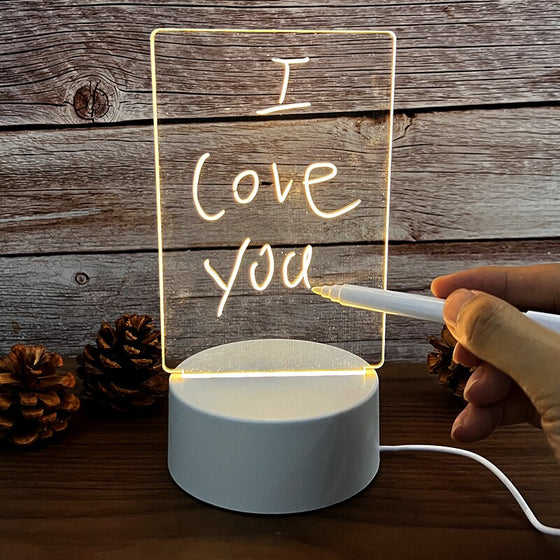 LED Note Board, Decorative Night Lamp