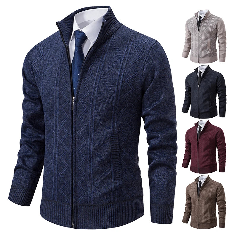 Mens Sweater Cardigan Zip Up Fleece Casual Outerwear - 
Men's zip-up fleece cardigan for casual wear
Stylish men’s outerwear sweater with zipper
Warm fleece cardigan for men, perfect for winter