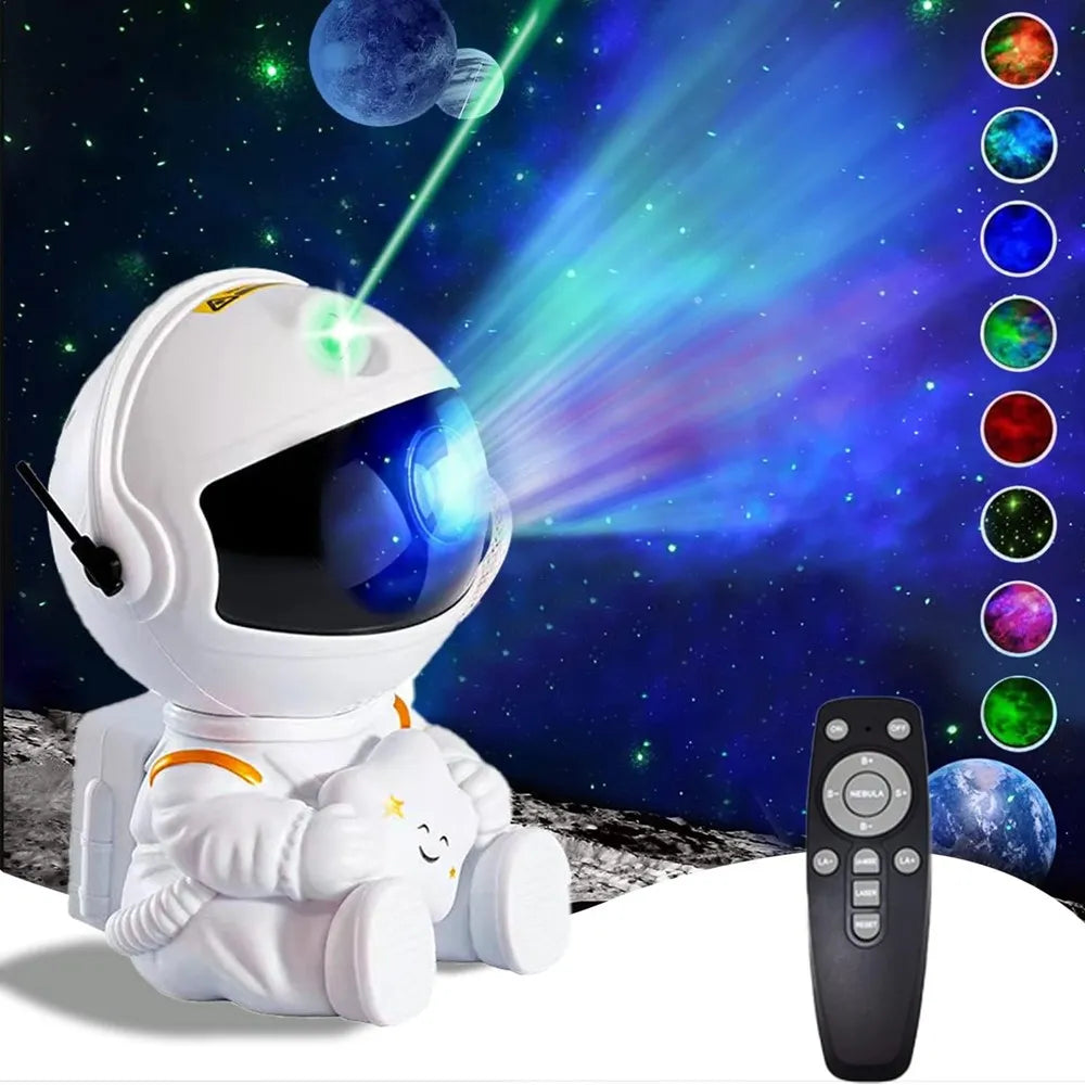 Astronaut Galaxy Projector 
Galaxy projector
Astronaut light
Space projector
Star projector
Astronaut decor
Night light projector
Cosmic projector
Astronaut lamp
Starry night light
Room projector