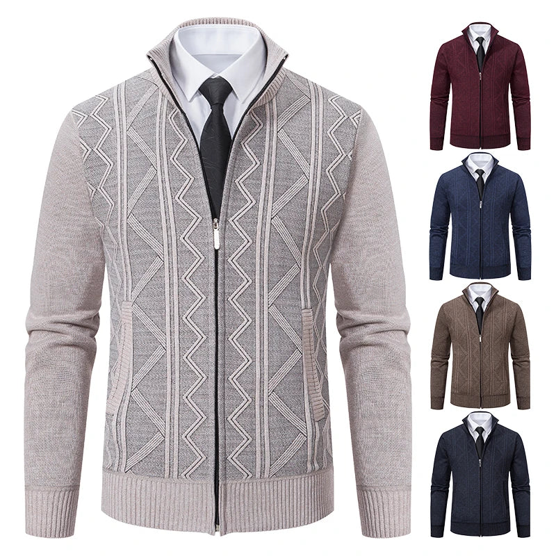 Mens Sweater Cardigan Zip Up Fleece Casual Outerwear - 
Men's zip-up fleece cardigan for casual wear
Stylish men’s outerwear sweater with zipper
Warm fleece cardigan for men, perfect for winter