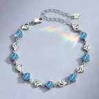 Women’s Natural Stone Bead Stretch Bracelet – Minimalist Polished Jewelry - GPeak