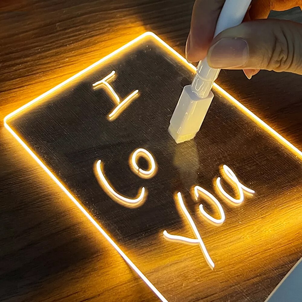 LED Note Board, Decorative Night Lamp - GPeak
LED note board with glowing message display
Decorative night lamp with writing board feature
Light-up memo board for home and office decor