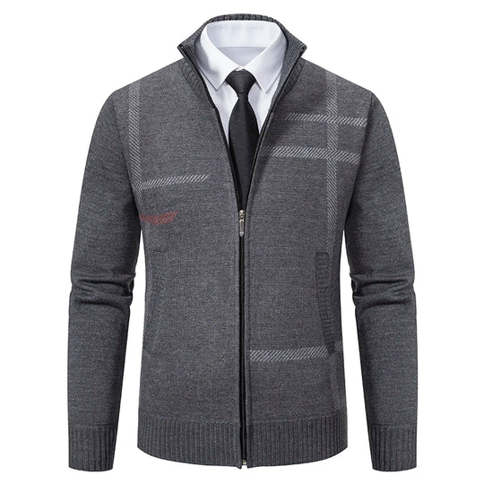 Mens Sweater Cardigan Zip Up Fleece Casual Outerwear - 
Men's zip-up fleece cardigan for casual wear
Stylish men’s outerwear sweater with zipper
Warm fleece cardigan for men, perfect for winter