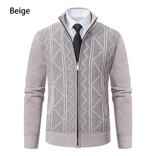 Mens Sweater Cardigan Zip Up Fleece Casual Outerwear - 
Men's zip-up fleece cardigan for casual wear
Stylish men’s outerwear sweater with zipper
Warm fleece cardigan for men, perfect for winter