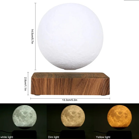 Levitating Moon - Decorative Lamp/Night Light - GPeak
Levitating moon lamp with 3D realistic design
Floating night light moon-themed for home decor
Anti-gravity moon lamp with LED illumination