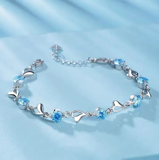 Women’s Natural Stone Bead Stretch Bracelet – Minimalist Polished Jewelry - GPeak