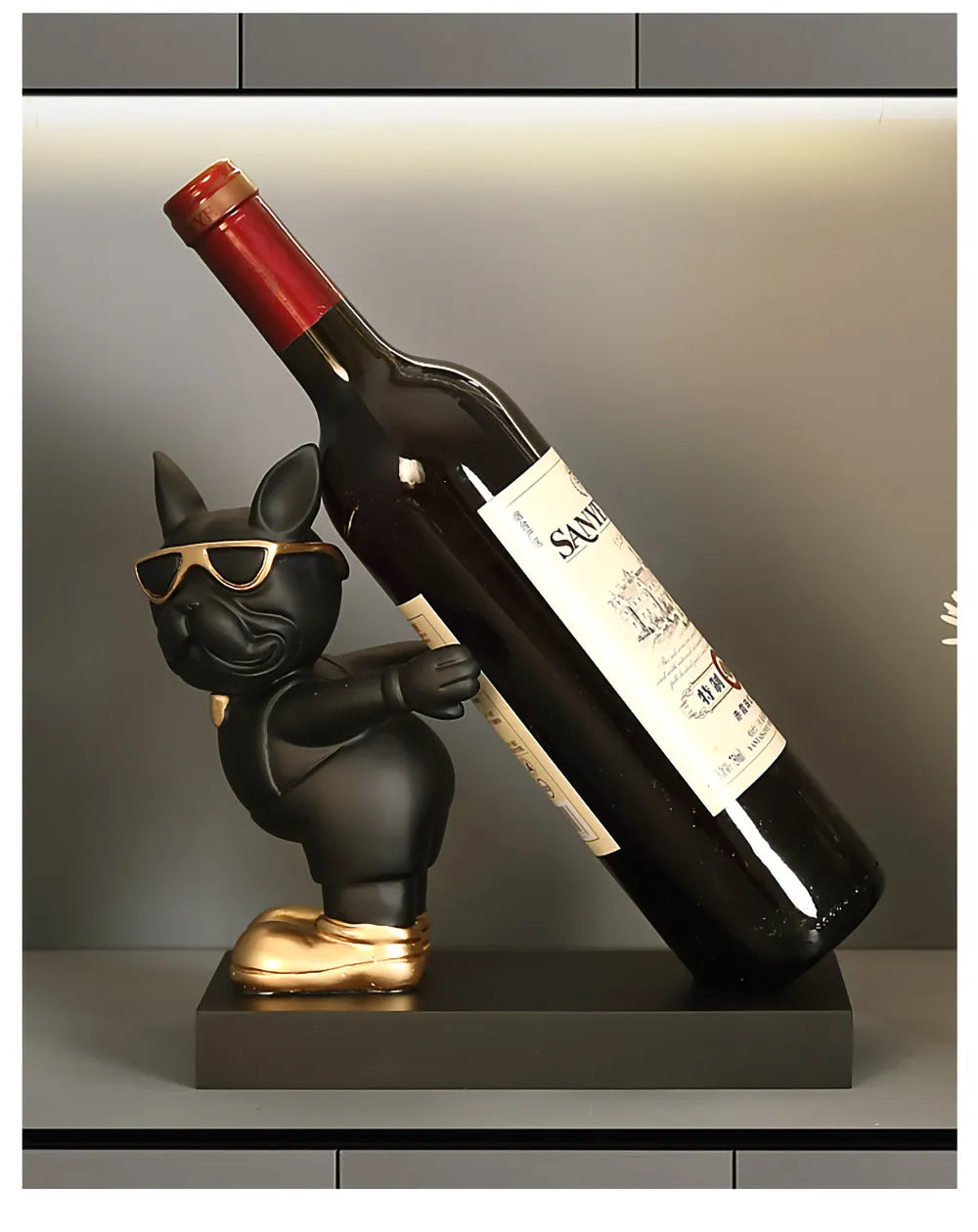 Dog & Rabbit Figurine Wine Rack - GPeak