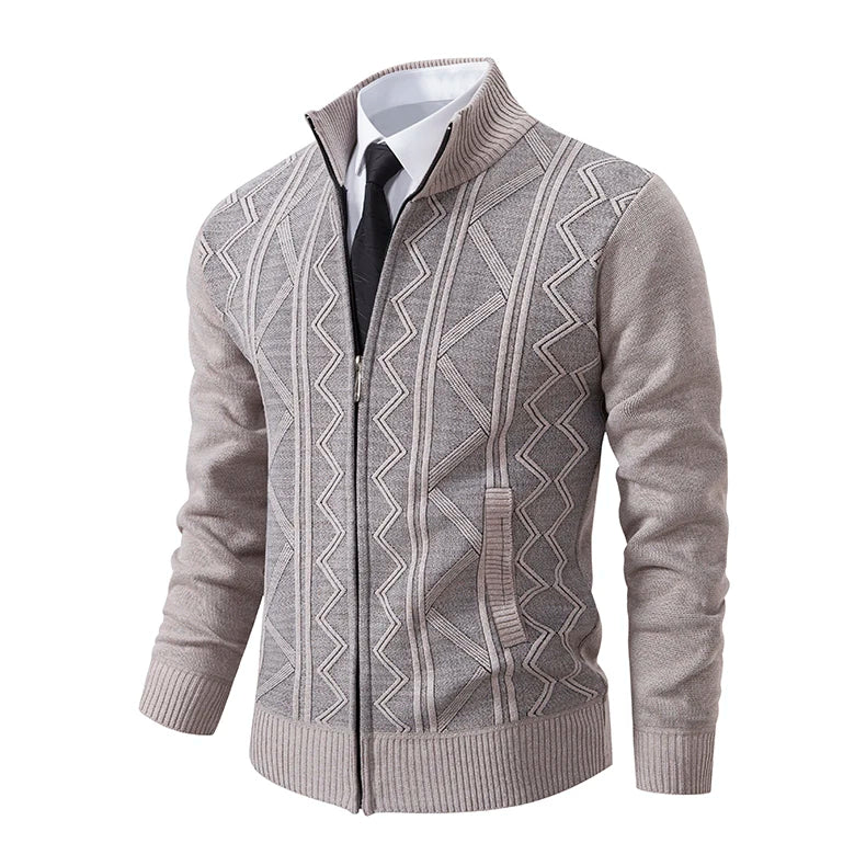 Mens Sweater Cardigan Zip Up Fleece Casual Outerwear - 
Men's zip-up fleece cardigan for casual wear
Stylish men’s outerwear sweater with zipper
Warm fleece cardigan for men, perfect for winter