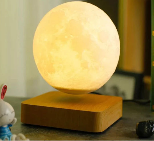 Levitating Moon - Decorative Lamp/Night Light - GPeak
Levitating moon lamp with 3D realistic design
Floating night light moon-themed for home decor
Anti-gravity moon lamp with LED illumination