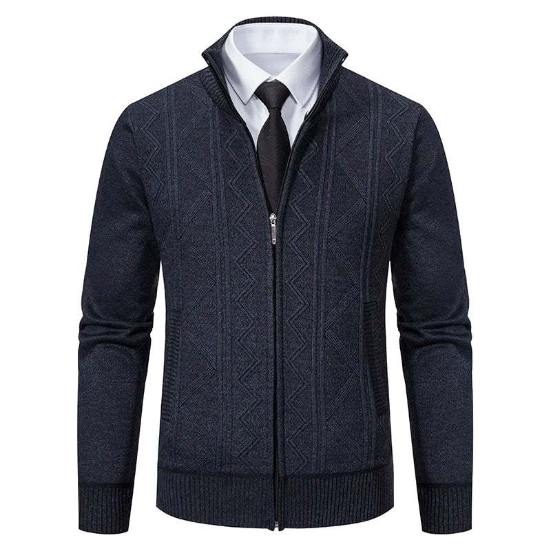 Mens Sweater Cardigan Zip Up Fleece Casual Outerwear - 
Men's zip-up fleece cardigan for casual wear
Stylish men’s outerwear sweater with zipper
Warm fleece cardigan for men, perfect for winter