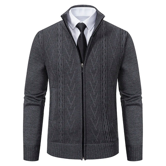 Mens Sweater Cardigan Zip Up Fleece Casual Outerwear - 
Men's zip-up fleece cardigan for casual wear
Stylish men’s outerwear sweater with zipper
Warm fleece cardigan for men, perfect for winter